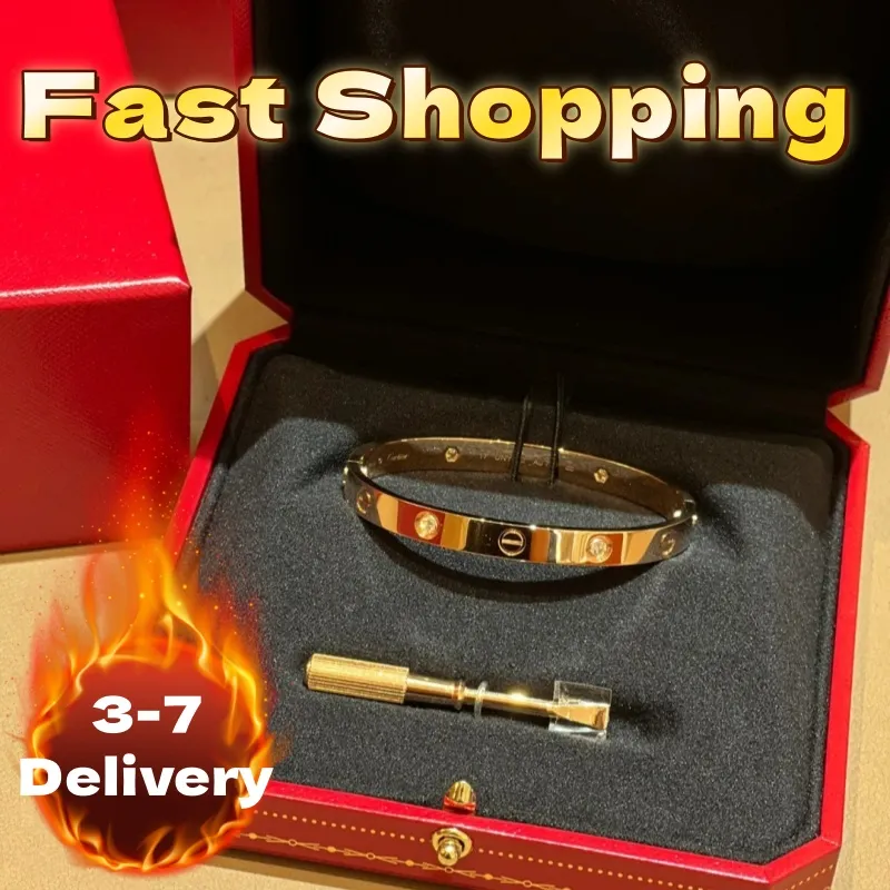 Designer Bracelet For Womens Love Bracelet Bangle Luxury Jewlery Bracelets Designer Jewelry Gold Bracelet Designer Luxury Jewelry Diamond Bangle 18k Size 15-22